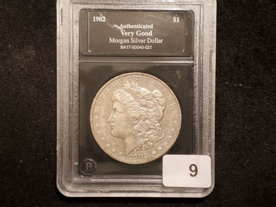 Slabbed Better Date 1902 Morgan Dollar