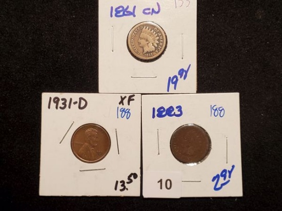 Three different cents