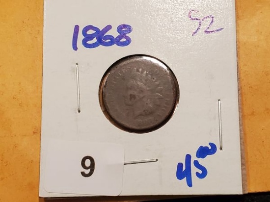 Semi-Key 1868 Indian Cent
