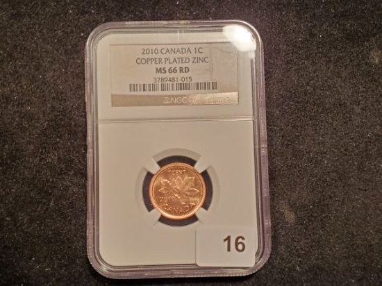 NGC 2010 Canada Cent MS-66 RED