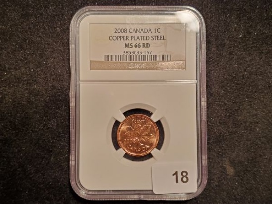 NGC 2008 Canada Cent MS-66 RED