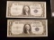 Two very crispy Silver Certificates