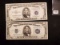 Two Five Dollar Silver Certificates