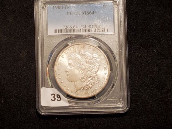 PCGS 1900-O Morgan Dollar in MS-64+