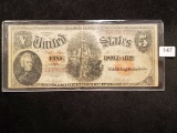 1907 Wood Chopper Five Dollar  US Note