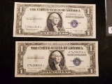 Two very crispy Silver Certificates