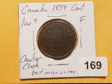 Better Date 1859 Canada Cent