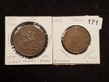 1854 and 1852 Upper Canada tokens