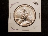 Two Ounce .999 fine silver Cleopatra Round