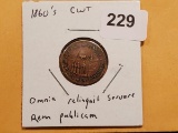 Interesting 1860's Civil War Token