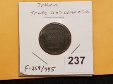 1861-1865 Copper Trade and Patriotic Commerce Token