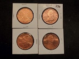 Four Big ole Coin Motif Pure Copper rounds