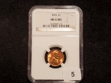 NGC 1953 Wheat Cent in MS-65 RED