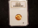 NGC 1942 Wheat Cent in MS-66 RED