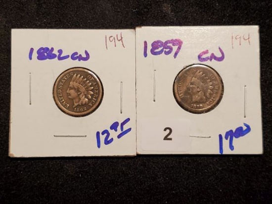 Couple of Copper-Nickel Indian Cents