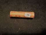 Bank wrapped roll of 1955-D Wheat cents