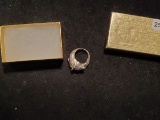 Sized 6 and a half sterling silver horse ring with gift box