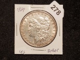 And last but not least an 1889 Morgan Dollar in AU