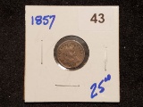 1857 Seated Liberty Half Dime