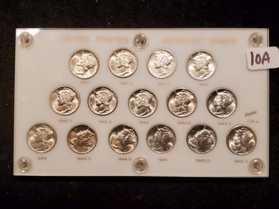 WOW! Mercury Dime Short Set All GEM BU COINS!!!