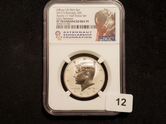 Sweet! NGC 2019-S Kennedy Half Dollar PF 70 Enhanced Ref Pf