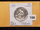 Super looking 1925-S California Commemorative Half Dollar in About Uncirculated - details