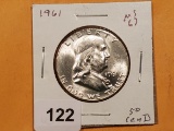 1961 Franklin Half Dollar in MS-63