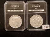 1925-S and 1926-S Peace Dollars