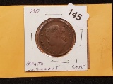 Better Date and Grade 1890 Straits Settlements One Cent
