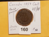 Better Date 1859 Canada Cent