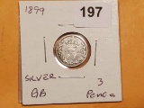 nice 1899 Great Britain 3 pence