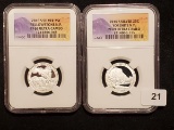 Two NGC 2010-S SILVER National Parks Quarters
