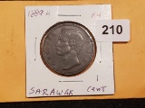 Nice! 1889 Sarawak Cent