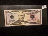 Crisp Uncirculated 2004 $50 Note