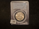 PCGS 1948-D Franklin Half Dollar in MS-64