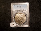 PCGS 1972 Eisenhower Dollar in MS-64 Type 3 Variety