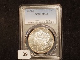 PCGS 1878-S Morgan Dollar in MS-63