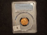PCGS 1952-S Wheat cent in MS-64 RB