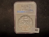 NGC 2014 American Silver Eagle in MS-69