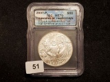 ICG 2007-P Jamestown Commemorative Silver Dollar in MS-70