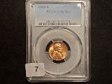 * PCGS 1955-S Wheat Cent in MS-67 RED