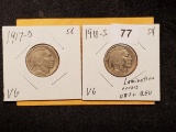Two Better Date Buffalo Nickels