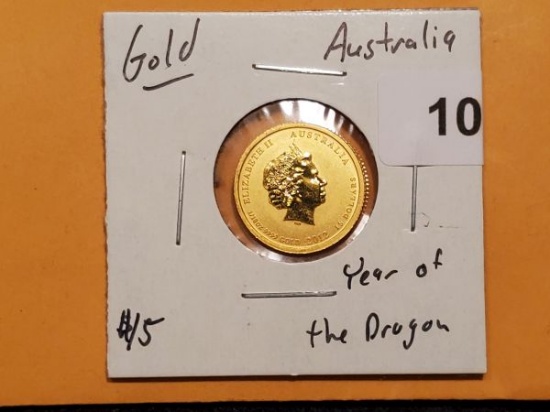 GOLD! 2012 Australia $15 Year of the Dragon