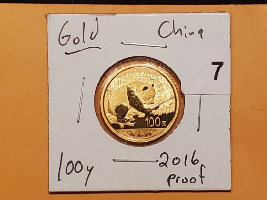 GOLD! Proof 2016 China 100y Panda