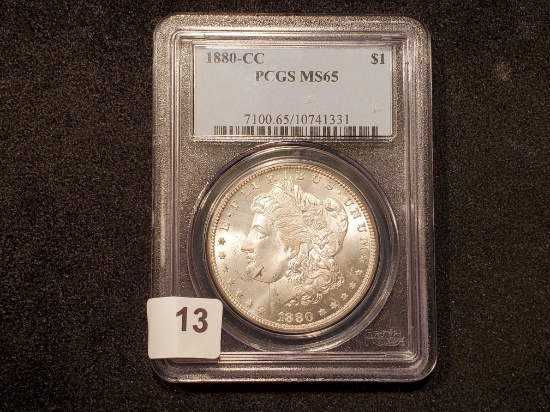 SUPERB! PCGS 1880-CC Morgan Dollar Mint State 65