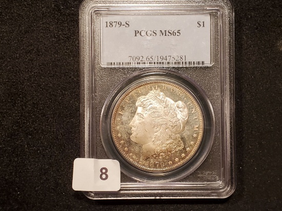 GORGEOUS! PCGS 1879-S Morgan Dollar Mint State 65