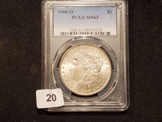 PCGS 1900-O Morgan Dollar Mint State 63