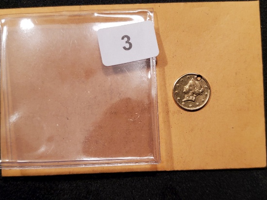 GOLD! 1852 Gold Dollar