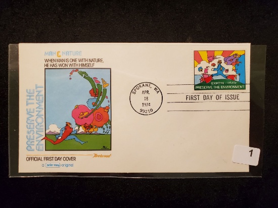 Peter Max Original First Day Cover!