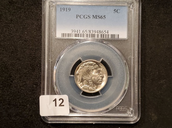 PCGS 1919 Buffalo Nickel Mint State 65